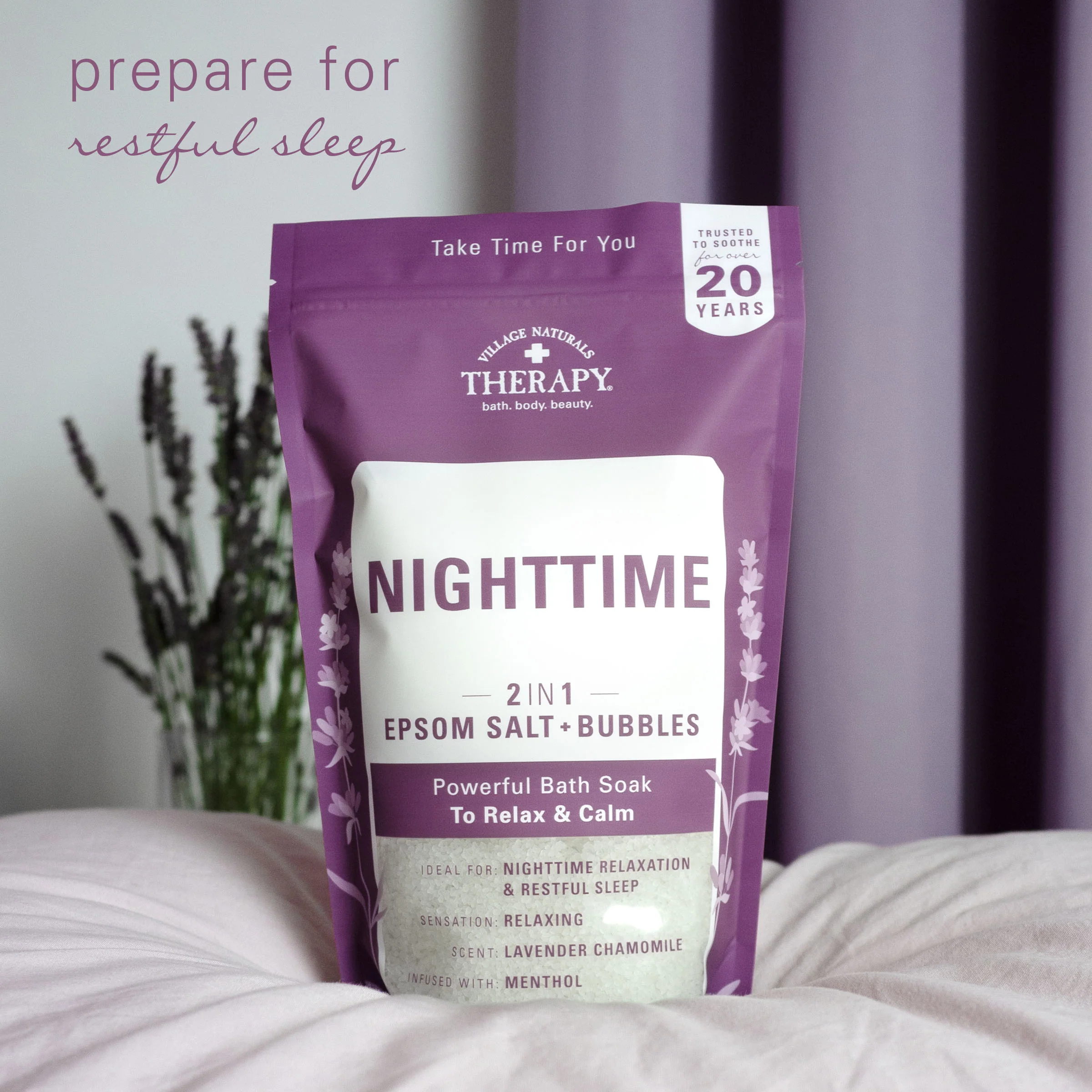 Nighttime 2in1 Foaming Epsom Bath Soak - Image 3